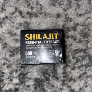 Shilajit Essential Extract 500mg Natural Mineral Supplement 85+ Trace Minerals